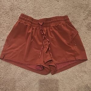 Layer 8 Brown Athletic Shorts Relaxed Fit